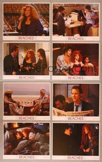 7a040 BEACHES 8 LCs '88 great image of best friends Bette Midler & Barbara Hershey!