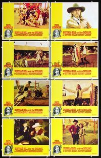 7a073 BUFFALO BILL & THE INDIANS 8 LCs '76 Burt Lancaster, Paul Newman as William F. Cody!