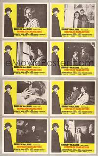 7a110 DESPERATE CHARACTERS 8 yellow LCs '71 Shirley MacLaine & Kenneth Mars!