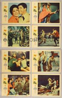 7a128 DON'T GIVE UP THE SHIP 8 LCs '59 wacky Navy man  Jerry Lewis, Dina Merrill!