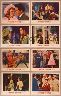 7a136 DOUBLE TROUBLE  8 LCs '67 images of rockin' Elvis Presley singing and dancing!