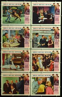 7a263 I'D RATHER BE RICH 8 LCs '64 Sandra Dee, Robert Goulet, Andy Williams, Maurice Chevalier