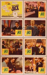 7a266 I'M ALL RIGHT JACK 8 LCs '60 everybody loves Peter Sellers, Terry-Thomas, English!