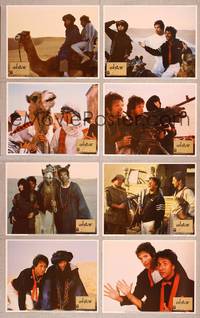 7a282 ISHTAR 8 LCs '87 wacky images of Warren Beatty & Dustin Hoffman in enormous desert!