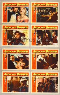 7a302 JACK THE RIPPER  8 LCs '60 American detective helps Scotland Yard find fabled killer!