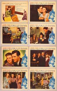 7a320 KITTY FOYLE 8 LCs '40 great romantic close up of Ginger Rogers & Dennis Morgan!