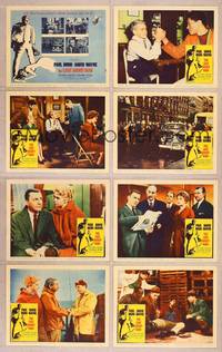 7a347 LAST ANGRY MAN 8 LCs '59 Paul Muni is a dedicated doctor from the slums exploited by TV!