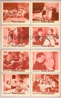 7a501 PUBLIC ENEMY 8 LCs R54 William Wellman directed classic, James Cagney & Jean Harlow!