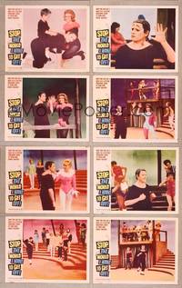7a541 STOP THE WORLD I WANT TO GET OFF 8 LCs '66 Tony Tanner & Millicent Martin in Saville musical!