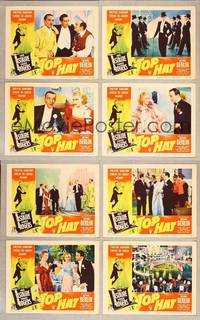 7a596 TOP HAT 8 LCs R53 great images from Fred Astaire & Ginger Rogers musical!