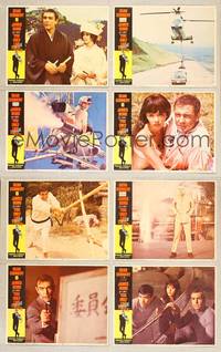 7a649 YOU ONLY LIVE TWICE 8 LCs '67 cool action images of Sean Connery as James Bond!