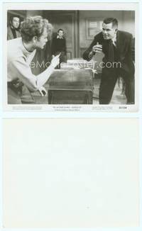 7b182 BLACKBOARD JUNGLE 8x10 still '55 classic image of Glenn Ford knife fighting with Vic Morrow!