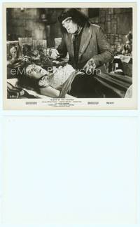 7b186 BLOOD OF THE VAMPIRE 8x10 still '58 monstrous Victor Maddern threatens bound Barbara Shelley!