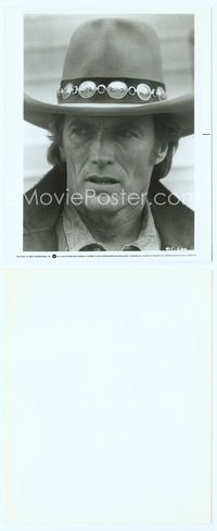 7b205 BRONCO BILLY 8x10 still '80 great close up of star/director Clint Eastwood in cowboy hat!