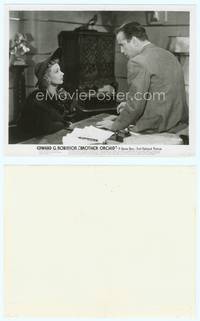 7b206 BROTHER ORCHID 8x10 still '40 close up of Humphrey Bogart sitting on Ann Sothern's desk!