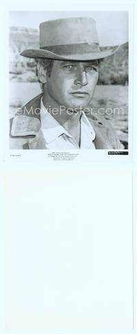7b212 BUTCH CASSIDY & THE SUNDANCE KID 8x10 still '69 best close up of Paul Newman in hat!