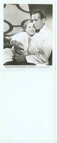 7b227 CASABLANCA 8x10.25 still '42 best close up image of Humphrey Bogart holding Ingrid Bergman!