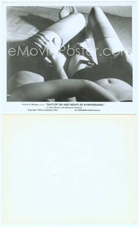 7b271 DAYS OF SIN & NIGHTS OF NYMPHOMANIA 8x10 still '65 wild image of scantily dressed lesbians!