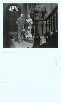 7b328 GASLIGHT 8.25x10 still '44 Ingrid Bergman & Charles Boyer standing by staircase!