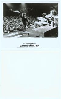 7b337 GIMME SHELTER 8x10 still '71 Mick Jagger & Rolling Stones performing live on stage!