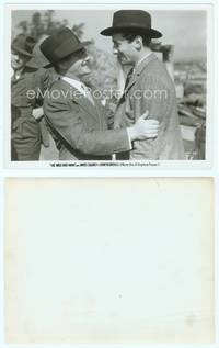 7b360 HE WAS HER MAN 8x10 still '34 close up of smiling James Cagney welcoming Victor Jory!
