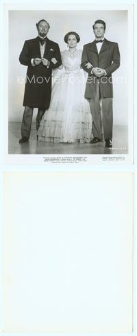 7b361 HEIRESS 8x10 still '49 great posed portrait of Olivia de Havilland, Clift & Richardson!