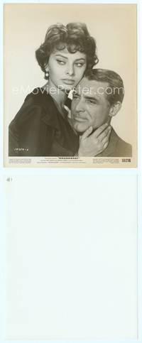 7b376 HOUSEBOAT 8x10 still '58 romantic close up of Cary Grant & sexy Sophia Loren!