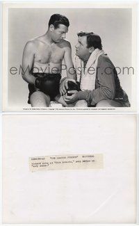 7b446 LEATHER PUSHERS 8x10 still '40 great close up of boxer Richard Arlen in trunks with Devine!