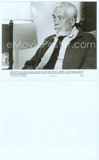 7b470 LOVESICK 7.75x9.5 still '83 close up of legendary director John Huston in an acting role!