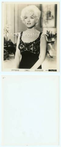 7b486 MARILYN 8x10 still '63 great close up of sexy Monroe wearing pretty black dress!