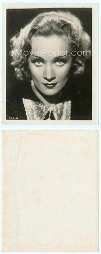 7b488 MARLENE DIETRICH 8x10 still '30s most incredible close up head & shoulders portrait!