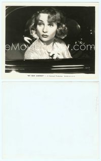 7b520 MY MAN GODFREY 8x10 still '36 great close up of Carole Lombard with surprised look!