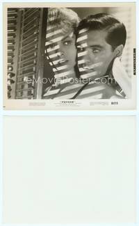 7b573 PSYCHO 8x10 still '60 Janet Leigh & John Gavin with shadows over face, Alfred Hitchcock