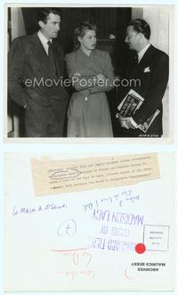 7b652 SPELLBOUND 8x10 still '45 Ingrid Bergman & Gregory Peck meeting with Salvador Dali!