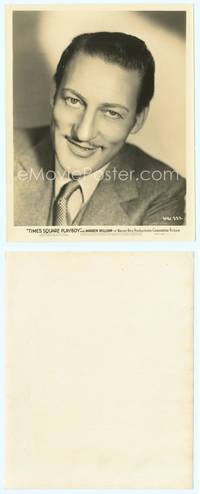 7b686 TIMES SQUARE PLAYBOY 8x10 still '36 great head & shoulders close up of Warren William!