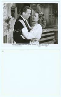 7b697 TWO MRS. CARROLLS 8x10.25 still '47 close up of Humphrey Bogart embracing Barbara Stanwyck!