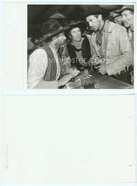 7b721 WESTERNER key book still '40 great close up of Gary Cooper & Walter Brennan at bar!