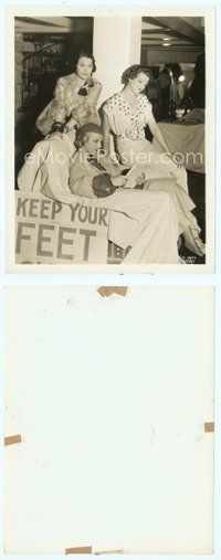 7b724 WHEN LADIES MEET 8x10.25 still '33 portrait of Myrna Loy, Ann Harding & Alice Brady!