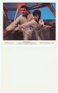 7b038 FANTASTIC VOYAGE color 8x10 still '66 close up of Stephen Boyd & Raquel Welch in ship!