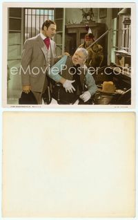 7b066 MY LITTLE CHICKADEE color 8x10 still '40 W.C. Fields being grabbed by Joseph Calleia!