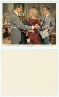 7b075 NORTH BY NORTHWEST Eng/US color 8x10 still #9 '59 c/u of Cary Grant, Eva Marie Saint & Mason!
