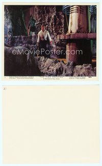 7b105 TIME MACHINE Eng/US color 8x10 still #5 '60 Rod Taylor with Morlock sneaking up behind him!