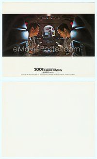 7b002 2001: A SPACE ODYSSEY English FOH LC '68 Hal spying on Lockwood & Dullea in pod, Cinerama!