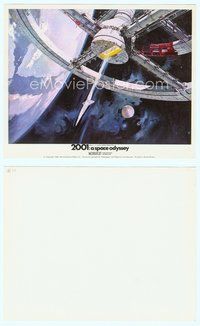 7b003 2001: A SPACE ODYSSEY English FOH LC '68 Stanley Kubrick, art of space wheel by Bob McCall!