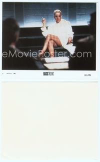 7b010 BASIC INSTINCT 8x10 mini LC #4 '92 most classic close up of Sharon Stone with legs crossed!