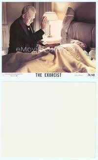 7b036 EXORCIST 8x10 mini LC #3 '74 best image of Max Von Sydow, the power of Christ compels you!