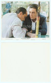 7b044 GODFATHER PART II 8x10 mini LC#7 '74 Al Pacino telling John Cazale that he betrayed him!