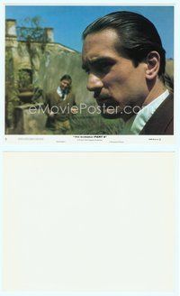 7b045 GODFATHER PART II 8x10 mini LC#9 '74 best super c/u of Robert De Niro as young Vito Corleone!