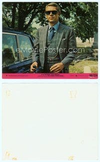 7b104 THOMAS CROWN AFFAIR 8x10 mini LC#8 '68 best close up of Steve McQueen in cool shades!