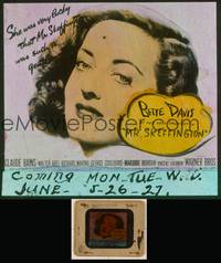 7c031 MR. SKEFFINGTON glass slide '44 Bette Davis was lucky that Rains was such a gentleman!
